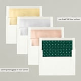 "Tree Skirt" - Holiday Cards in Evergreen by Carrie ONeal - Envelope Liners