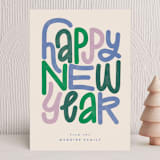 "typographc" - Holiday Cards in Frosty by Jen Owens - Front
