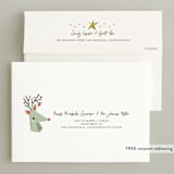 "Retro Ornaments" - Holiday Cards in Berry by Vivian Yiwing - FREE Recipient Addressing