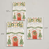 "A House" - Holiday Cards in Ivory by Petra Kern - Formats Available