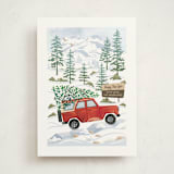 "Rocky Road Christmas" - Holiday Cards in Cardinal by Paper Sun Studio - Front