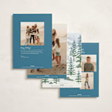 "Rocky Road Christmas" - Holiday Cards in Blue Spruce by Paper Sun Studio - Back of Card Options