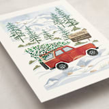 "Rocky Road Christmas" - Holiday Cards in Cardinal by Paper Sun Studio - Detail