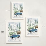 "Rocky Road Christmas" - Holiday Cards in Blue Spruce by Paper Sun Studio - Formats Available