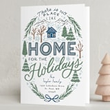 "Home for the Holidays Woods" - Holiday Cards in Pond by Alethea and Ruth - Folded Card