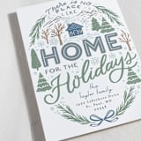 "Home for the Holidays Woods" - Holiday Cards in Pond by Alethea and Ruth - Detail