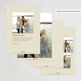 "Festive Brownstone" - Holiday Cards in Vanilla by Ana Sharpe - Back of Card Options