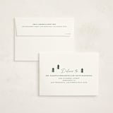 "Winter linocut" - Holiday Cards in Forest by Maja Cunningham - FREE Recipient Addressing