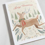 "Merry Deer" - Holiday Cards in Forest by Pixel and Hank - Detail