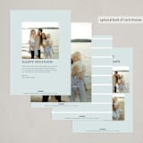 "City Sidewalk IV" - Holiday Cards in Latte by Creo Study - Back of Card Options