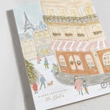 "City Sidewalk IV" - Holiday Cards in Latte by Creo Study - Detail