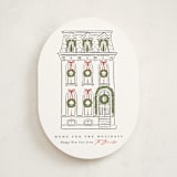 "Home for the Holidays" - Holiday Cards in Snowfall by Susan Zinader - Front