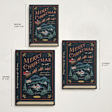 "The Night Before Christmas" - Holiday Cards in Coal by Paper Sun Studio - Formats Available