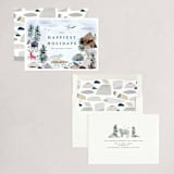 "Winter Ice" - Holiday Cards in Forest by Morgan Ramberg - Assembled