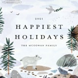 "Winter Ice" - Holiday Cards in Forest by Morgan Ramberg - Close-Up