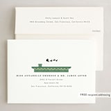 "Holiday Street" - Holiday Cards in Mint by Anna Joseph - FREE Recipient Addressing