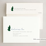 "Mod Dove" - Holiday Cards in Indigo by Carrie Moradi - FREE Recipient Addressing