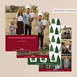 "Santa's Other Ride" - Holiday Cards in Cherry by Heather Azano-Brown - Back of Card