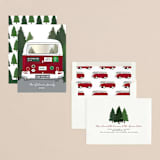 "Santa's Other Ride" - Holiday Cards in Cherry by Heather Azano-Brown - Assembled