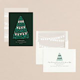 "Banner Tree" - Holiday Cards in Pine by JeAnna Casper - Assembled