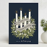 "Advent" - Holiday Cards in Midnight by Laura Hankins - Front