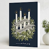 "Advent" - Holiday Cards in Midnight by Laura Hankins - Folded Card