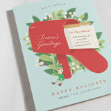"Red Mailbox" - Holiday Cards in Winter Sky by Shannon Chen of Four Wet Feet Studio - Detail