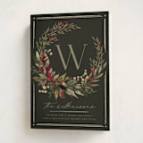 "Wild Wreath" - Holiday Cards in Garland by Wildfield Paper Co - Folded Card