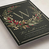 "Wild Wreath" - Holiday Cards in Garland by Wildfield Paper Co - Detail