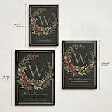 "Wild Wreath" - Holiday Cards in Garland by Wildfield Paper Co - Formats Available