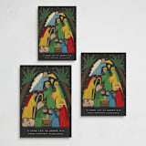 "Adore Him" - Holiday Cards in Charcoal by Joanna Griffin - Formats Available