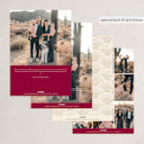 "Mosaic Of Peace" - Holiday Cards in Plum by GeekInk Design - Back of Card