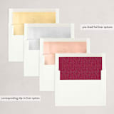 "Mosaic Of Peace" - Holiday Cards in Plum by GeekInk Design - Envelope Liners