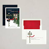 "Nostalgic Holiday" - Holiday Cards in Holly Berry by Susan Moyal - Assembled