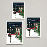 "Nostalgic Holiday" - Holiday Cards in Holly Berry by Susan Moyal - Formats Available