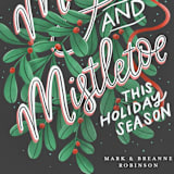 "Magic and Mistletoe" - Holiday Cards in Coal by Lissabeth Anglin - Close-Up