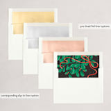 "Magic and Mistletoe" - Holiday Cards in Coal by Lissabeth Anglin - Envelope Liners