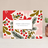 "Folk Foliage" - Holiday Cards in Buttercream by Genna Blackburn - Front