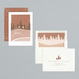 "Fallen Snow" - Holiday Cards in Cinnamon by Robin Ott - Assembled