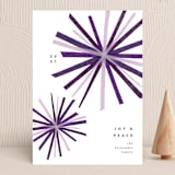 "Joyful Bursts" - Holiday Cards in Sugarplum by Carrie Moradi - Front