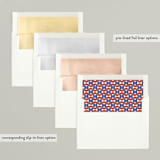"Cut Tree" - Holiday Cards in Pine by Amy Kross - Envelope Liners