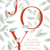 "finding joy" - Holiday Cards in Santa Suit by Oscar and Emma - Karly Depew - Close-Up