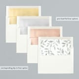 "finding joy" - Holiday Cards in Santa Suit by Oscar and Emma - Karly Depew - Envelope Liners
