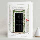 "From our home to yours" - Holiday Cards in Midnight by Susan Moyal - Folded Card