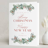 "Merry and Happy" - Holiday Cards in Polar Bear by Ashlee Townsend - Folded Card