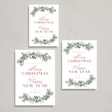 "Merry and Happy" - Holiday Cards in Polar Bear by Ashlee Townsend - Formats Available