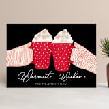 "warmest holidays" - Holiday Cards in Candy Cane by Alexandra Dzh - Front