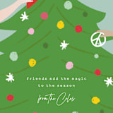 "friendship tree" - Holiday Cards in Sour Apple by Sara Hicks Malone - Close-Up