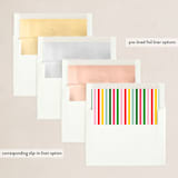 "friendship tree" - Holiday Cards in Sour Apple by Sara Hicks Malone - Envelope Liners