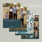 "Painted Poinsettia Sketch" - Holiday Cards in Wintermint by Alethea and Ruth - Back of Card